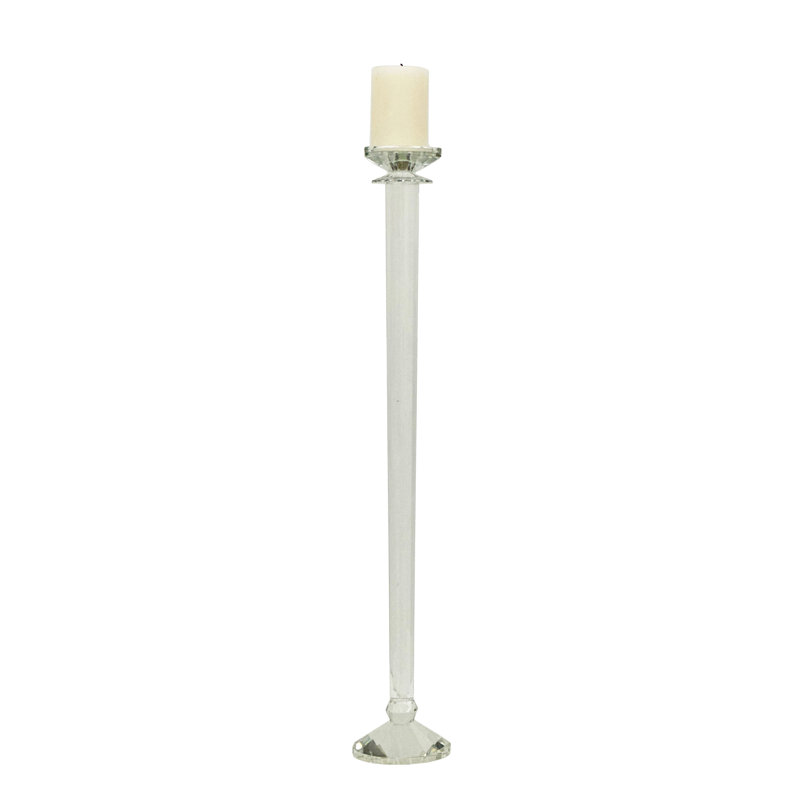 Bougeoir en cristal, 29.52' H x 4.72' W x 4.72' D