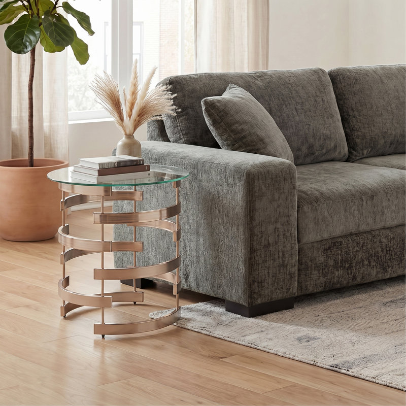 Table de bout en verre Trimm