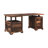 Chaliyah 2 Piece Solid Wood Configurable Writing Desk Office Set