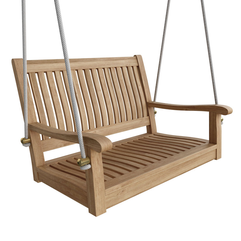 Natural Teak 36" Outdoor Swing Bench