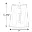 Luminaire suspendu conique à 1 lumière Selena-384215185-384215190