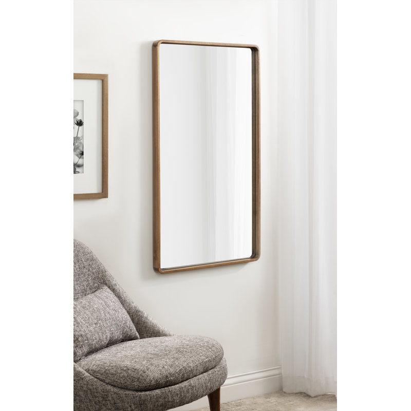 Miroir d'appoint Sherman, 36 po x 20 po, Rustique naturel