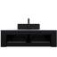 Meuble-lavabo 48 po avec lavabo, lavabo en céramique noire, rangement flottant, 2 tiroirs, rayé 3D mat, système de fermeture en douceur, comptoir, pré-assemblé, système rayé facile à installer-130100654-130100649