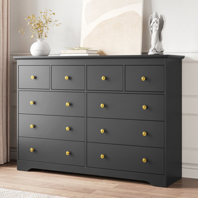 Dresser, 55" W Double Dresser For Bedroom