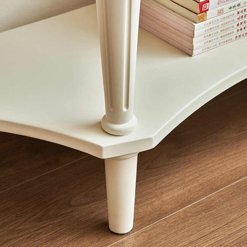 Console américaine de style américain, Crème / Havane, H 33,5 po x l 35,4 po x P 15,7 po