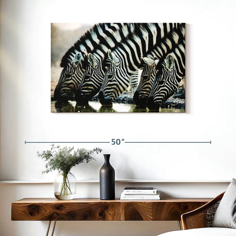 Brampt Scheveningen Zebras, 24" H x 36" W