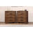 Rustic Three Drawer Reclaimed Solid Wood Farmhouse Nightstand-1853672006