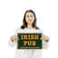 Panneau de pub irlandais 10 po x 14 po