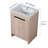 Danajia 24'' Single Bathroom Vanity with Ceramic Top