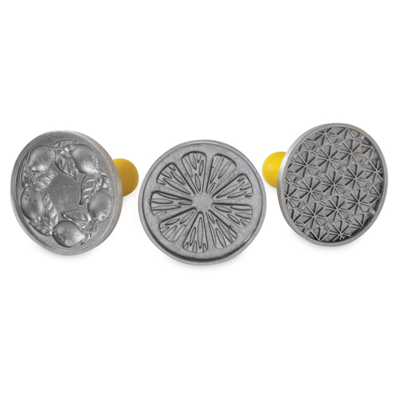 Ensemble de 3 tampons à biscuits aux agrumes Nordic Ware