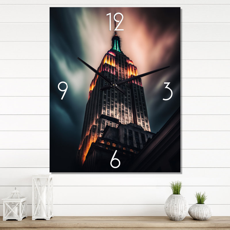Horloge murale Empire New York, Grand
