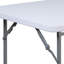 Table carrée pliante en plastique de 2,81 pieds Parker