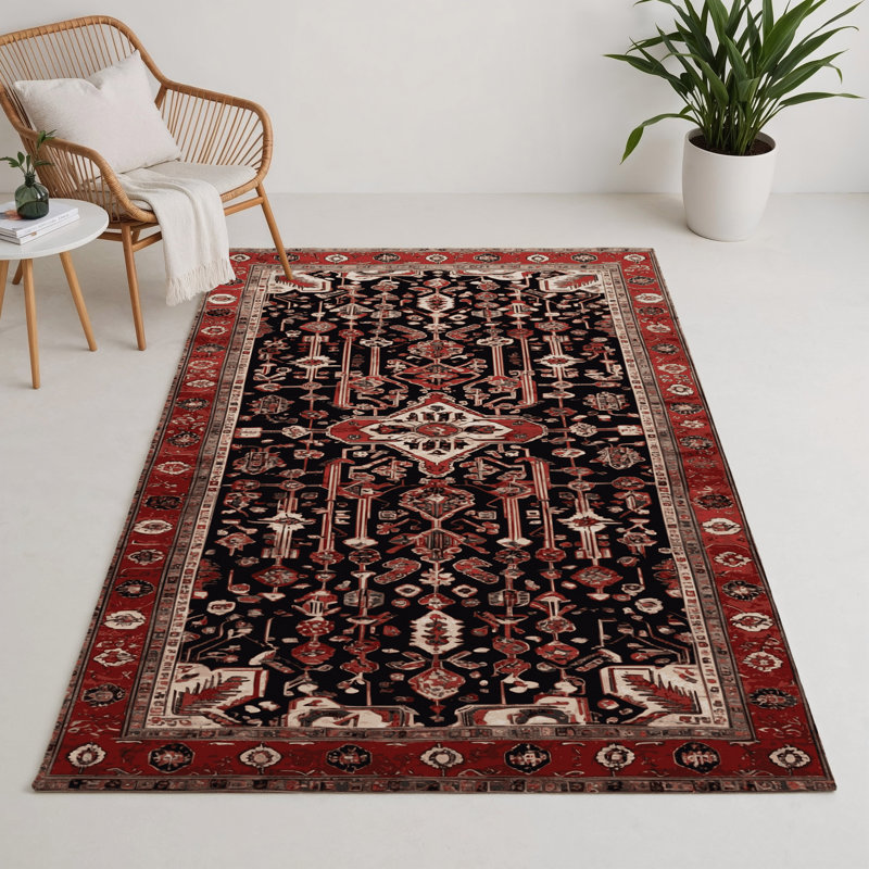 Turkish Brown Indoor and Outdoor Area Rug, Rectangle 5' x 7'