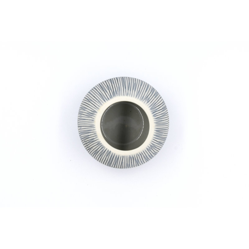 Vase de table Avrit, H 3,5 po x l 3,9 po x P 3,9 po, Bleu