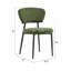 Ensemble de 2 chaises de salle à manger rembourrées - vert-1001056498