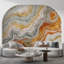 Papier peint onyx doré-285121840