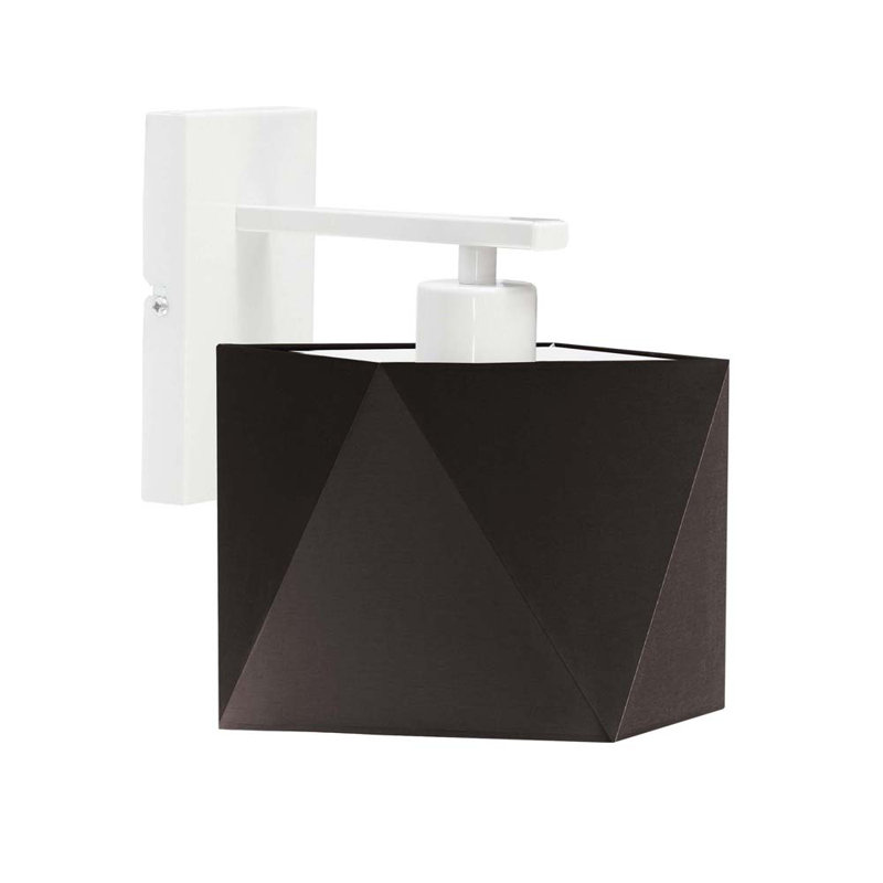 Awi Armed Sconce, White, Brown