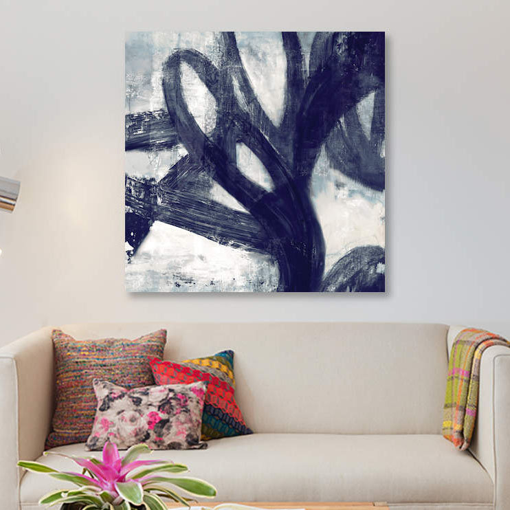 «Two Rings», reproduction sur toile, H 12 po x l 12 po x P 1,5 po, Pas de tapis, Toile tendue