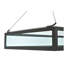 Luminaire suspendu rectangulaire 2 lumières pour îlot de cuisine
