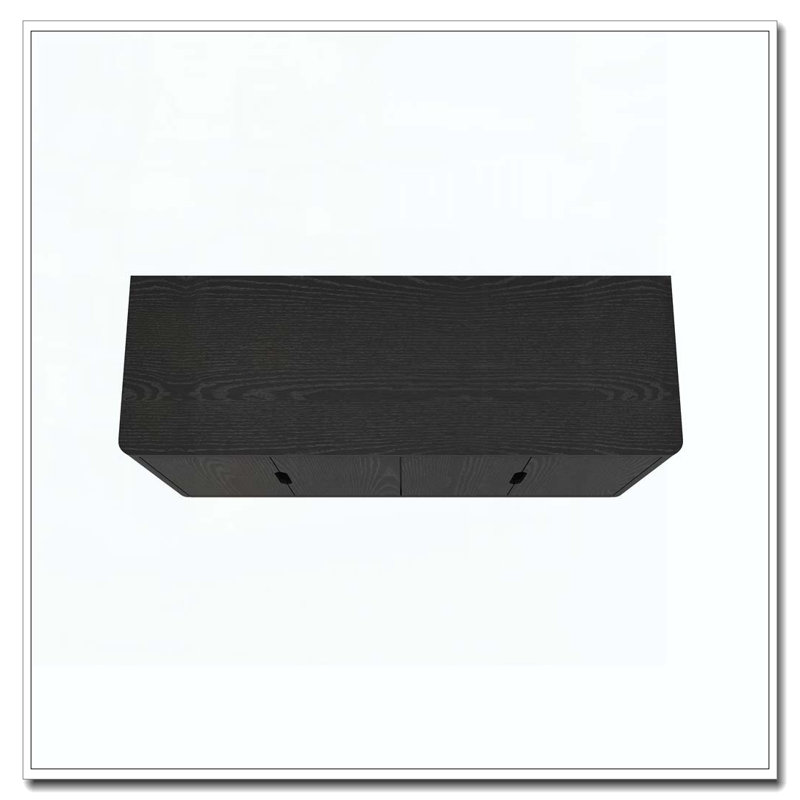 Armoire 4 portes avec rangement, Noir