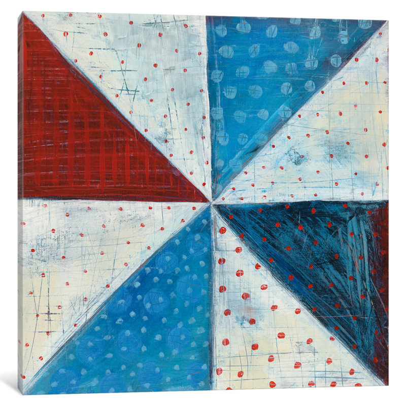 «Modern Americana IV» par Melissa Averinos, reproduction sur toile tendue sur toile tendue sur châssis, Toile tendue