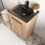 Meuble-lavabo autoportant 24 po avec lavabo en céramique 24 po-75265046