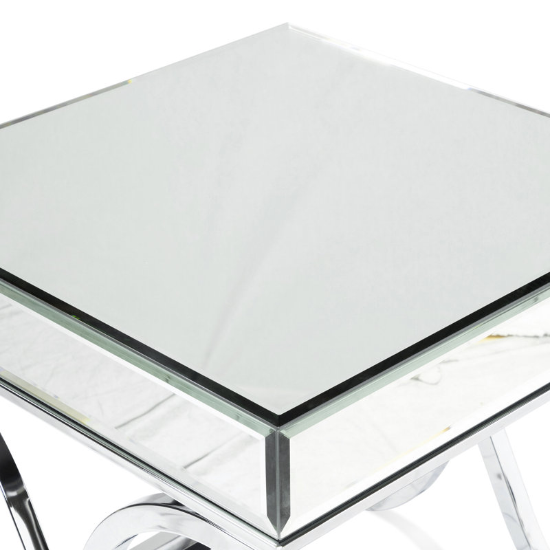 Rakel End Table, Chrome