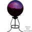 Globe terrestre extérieur en acier inoxydable à miroir 10 po Obrien - Merlot - ensemble de 2-96861845-31009692