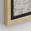 «Mid-Century Plants Nature» noir et blanc, impression encadrée sur papier, 4 pièces-97770731-97770733