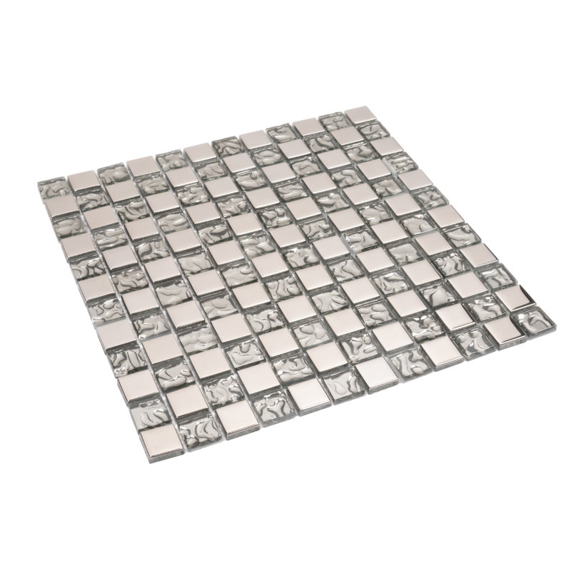 11.8" X 11.8" Polished Glass Mosaic Tile