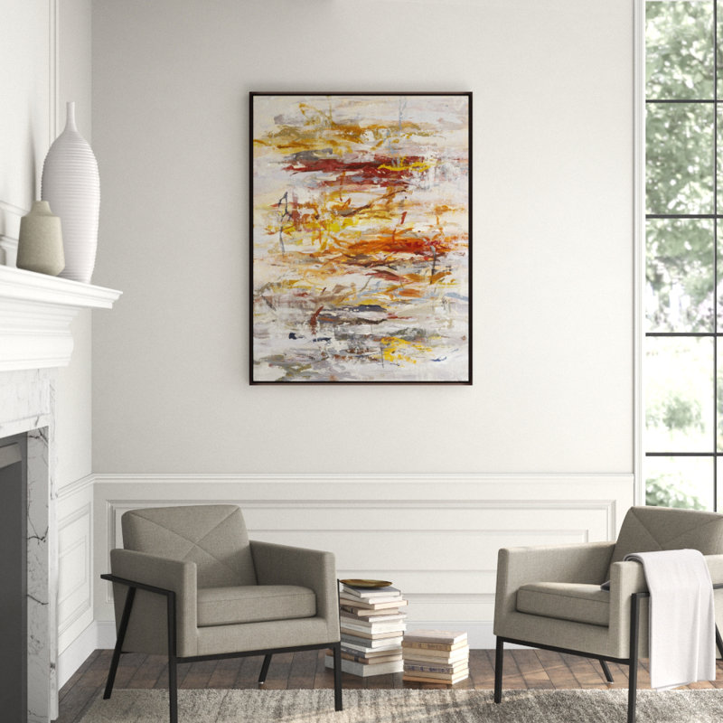 Deep Print by Jean Kenna, 49.5" H x 37.5" W x 1.5" D, Glass Coat