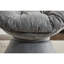 Fauteuil pivotant 360 ° gris foncé - et confortable salon Chenille-1662471418