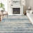 Licia Abstract Blue Area Rug-443458438