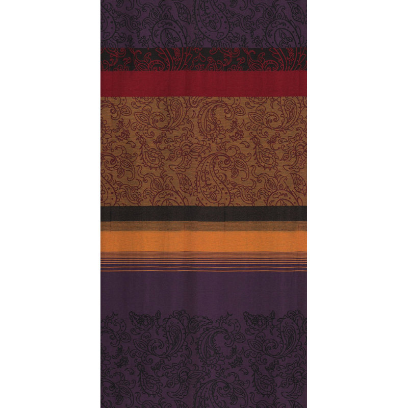Rossett Room Darkening Curtain Single Panel, 132cm Width x 255cm Drop, Red/Purple