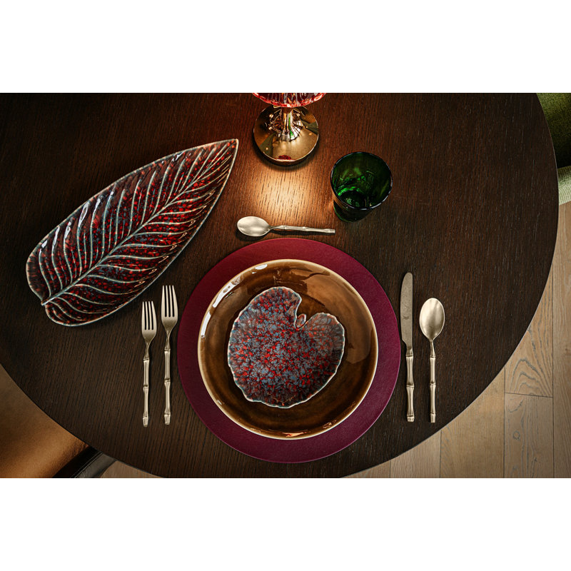 Bali Flatware Set - 20 Pieces, Pewter Champagne