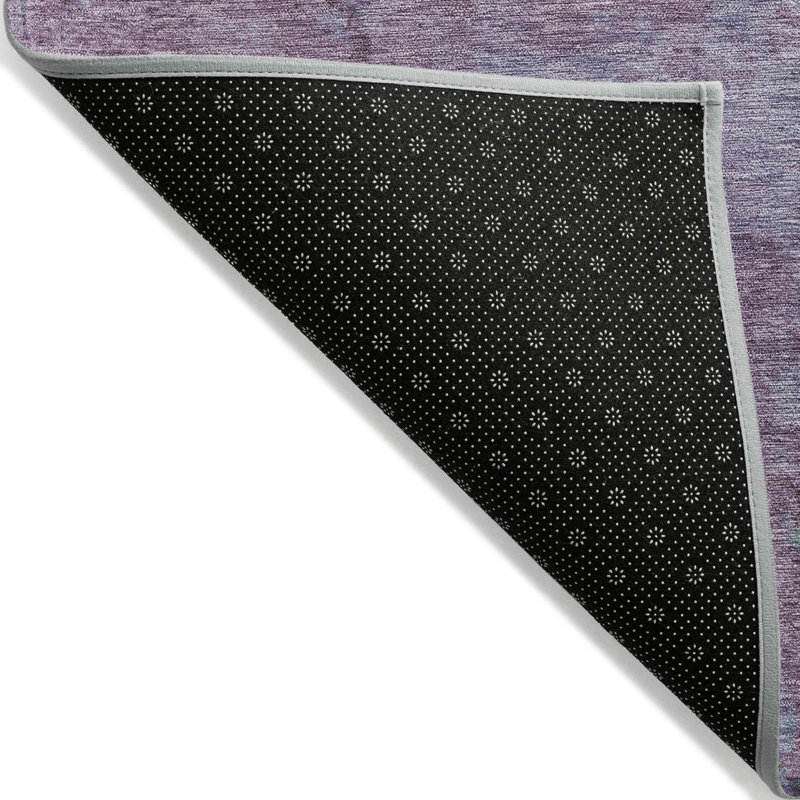 Tapis intérieur lavable abstrait 8 pi x 10 pi Lavender