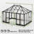 14x9.7x10 FT Polycarbonate Greenhouse for Outdoors, Large Winter Greenhouse Sunroom with 2 Adjustable Windows &Sliding Door, Walk-in Design with Aluminum Frame for Patio, Garden