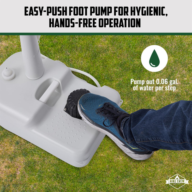 Évier et réservoir de déchets portables Hike Crew, station de lavage des mains portable avec capacité de 4,5 gallons et réservoir de 10 gallons