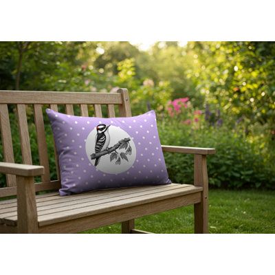 Oreiller réversible intérieur / extérieur Wood Pecker