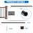 101 Pack 36" Aluminum Deck Balusters, Round Black Deck Railing Deck Spindles