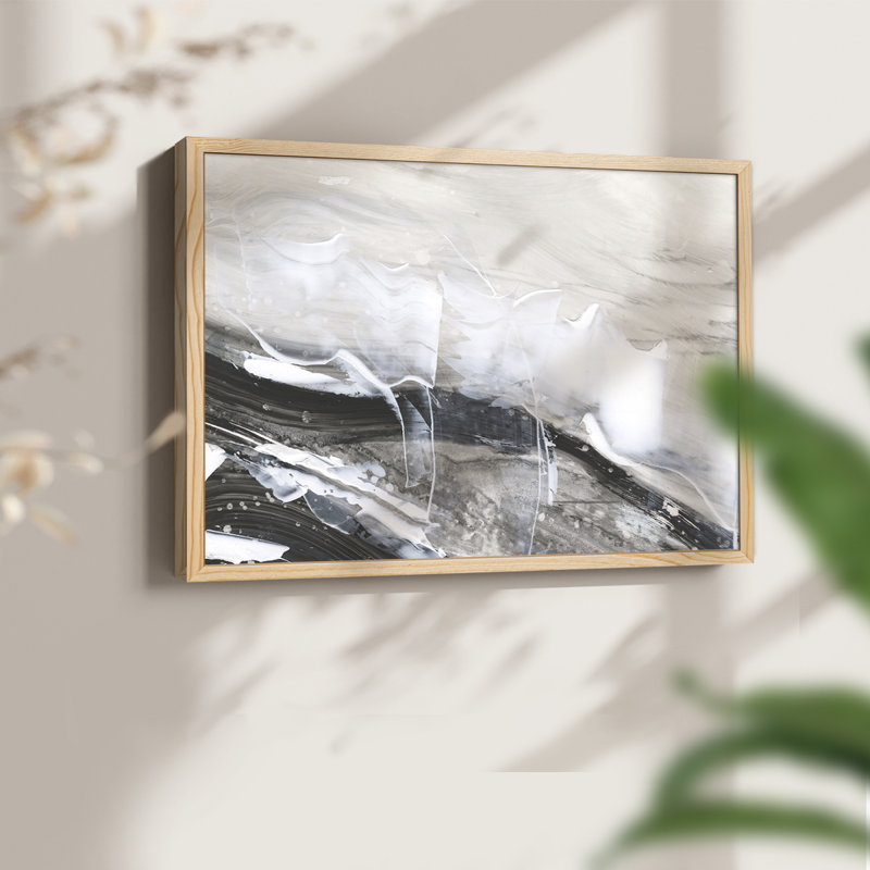 Blizzard Conditions III -Framed Print - Restickable, 8" H x 10" W, Natural