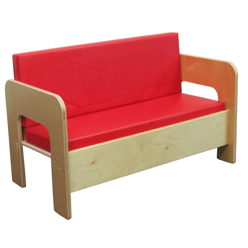 Canapé de lecture, Rouge
