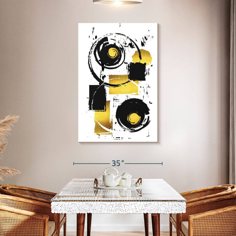 Avery Gold Abstract Painting VII, 48" H x 32" W