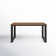 Rectangular Patio Coffee Table with Teak Top