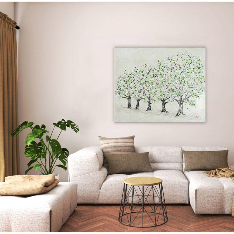 "Springtime Serenity", art mural sur toile, Toile tendue, H 16 po x l 24 po