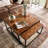 Megan Solid Wood Top Nesting Coffee Table