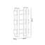 Westview 160 cm H x 80 cm W Room Divider Bookcase-785964563-785964572
