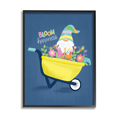 «Bloom Happiness Expression», gnome à fleurs jaunes par Emily Cromwell