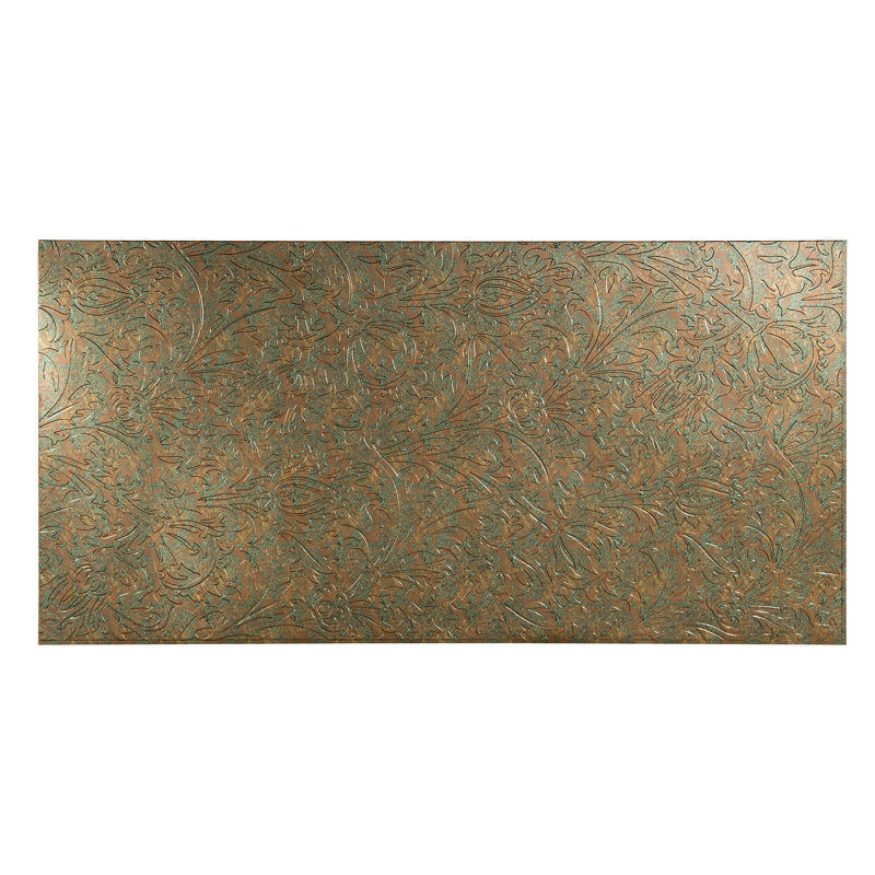 Panneau mural décoratif en vinyle 4 pi x 8 pi FASÄDE Ortie, Fantaisie cuivrée