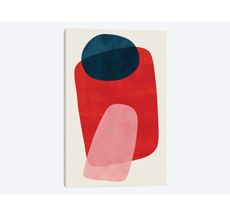 « onus » par tracie andrews, impression sur toile tendue, H 32 po x l 24 po x P 1 po, Papier d'art encadré noir, Blanc